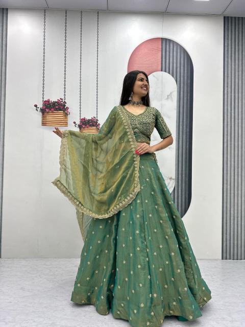 Tapi 320 Mosh Rama Blue Lehenga choli manufacturers in Delhi